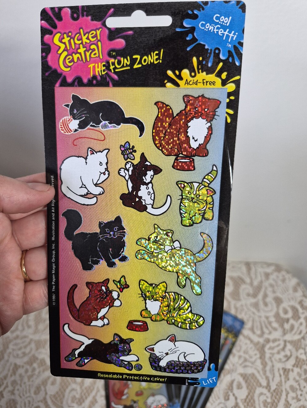 90s Cat Stickers - 10 Packs - Picture 2 of 5